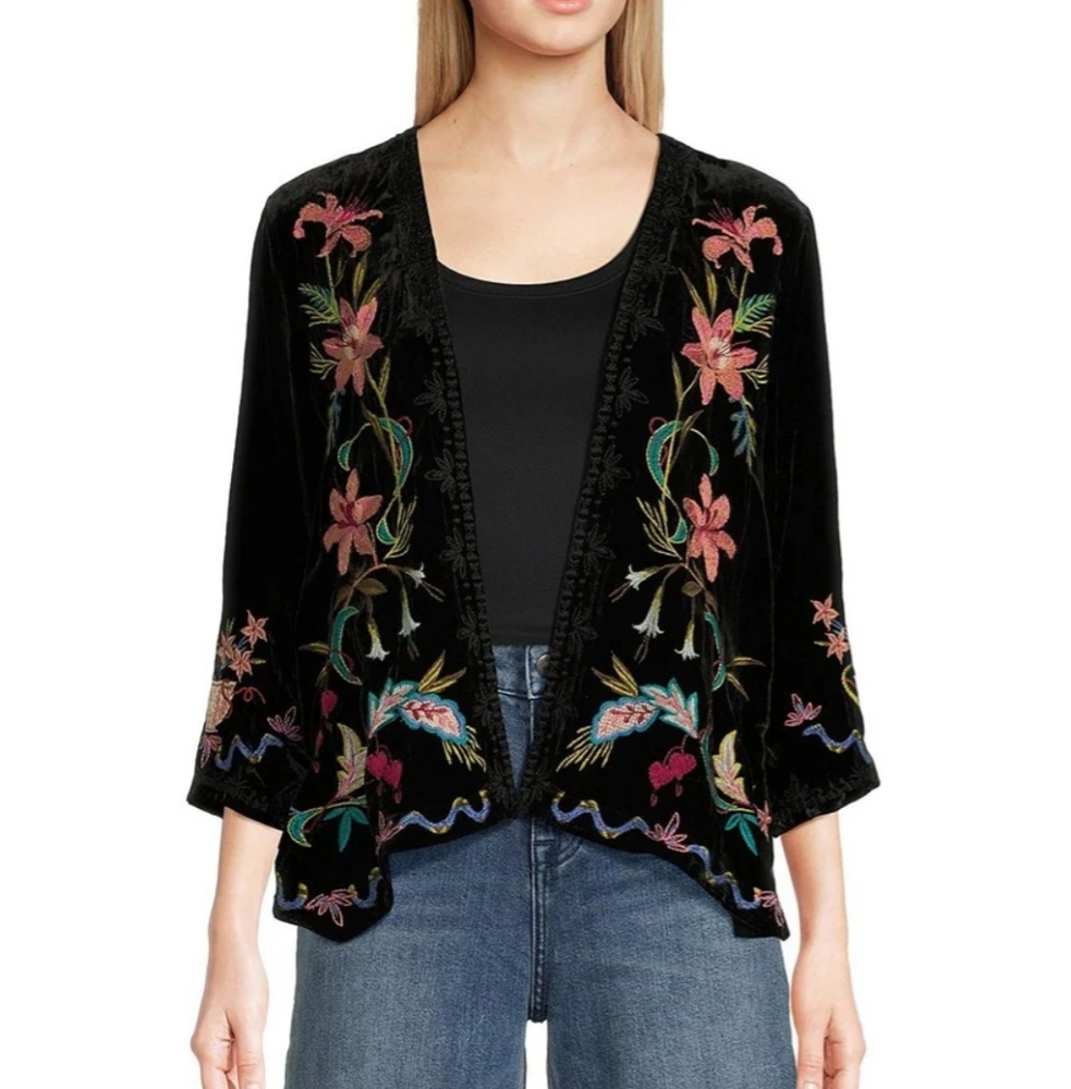 NWT JOHNNY WAS, this bolero size L